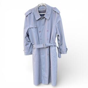 Vintage Classic Beige Trench Coat with Belt & Detachable Lining